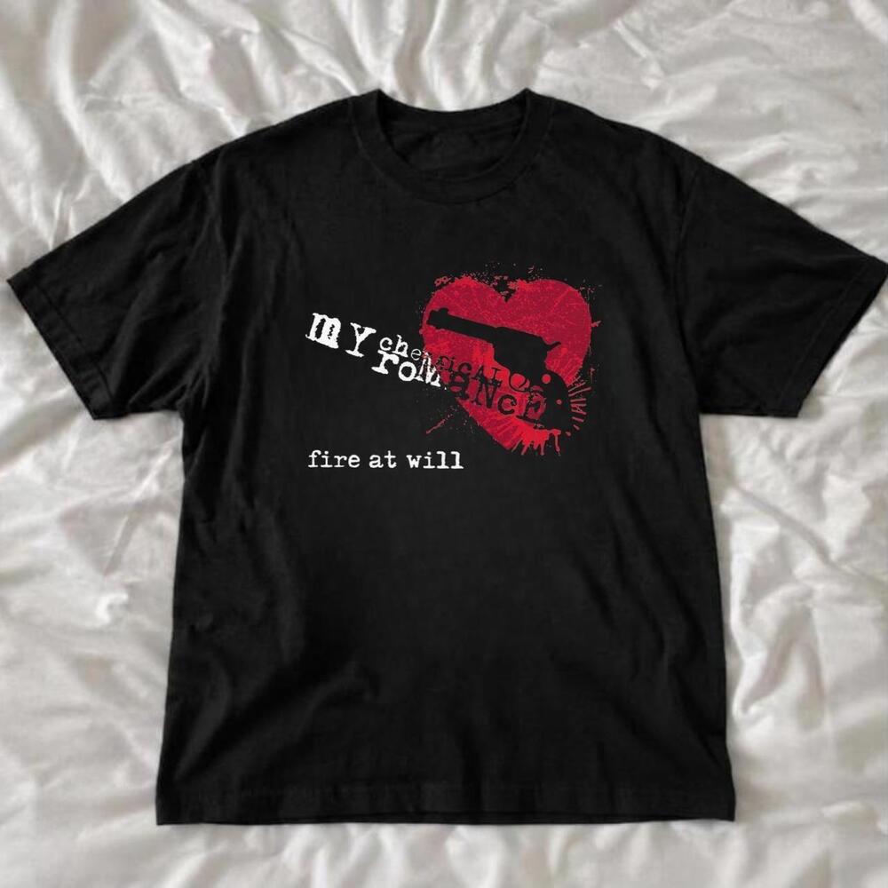 My Chemical Romance Fire At Will Emo Punk Graphic T-Shirt